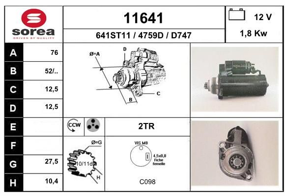 EAI starteris 11641