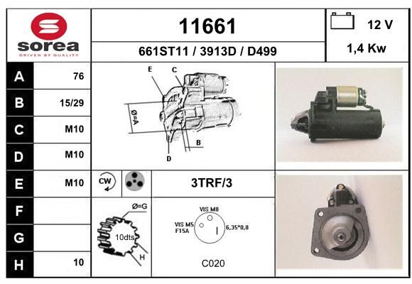 EAI starteris 11661