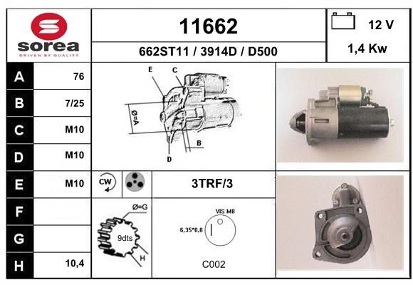 EAI starteris 11662