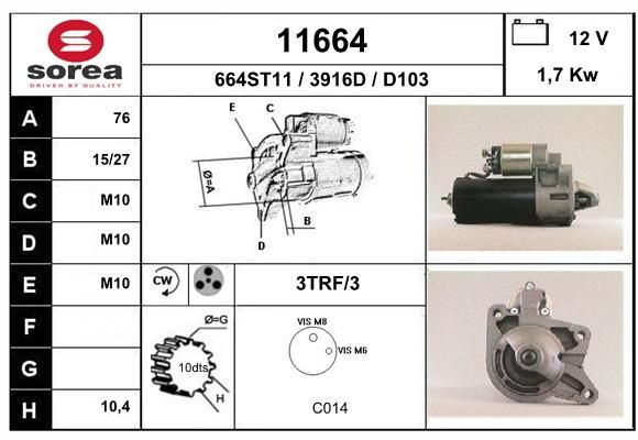 EAI starteris 11664