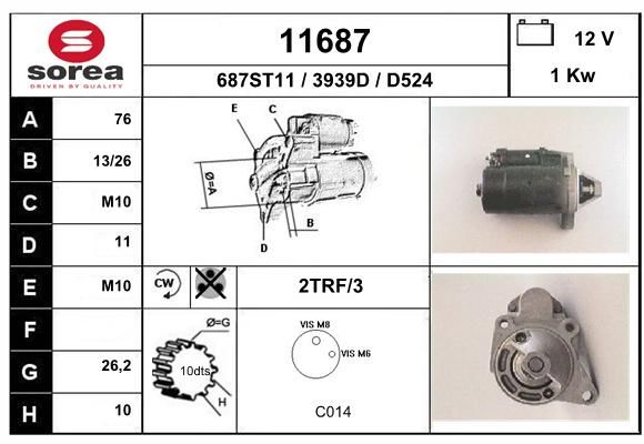 EAI starteris 11687