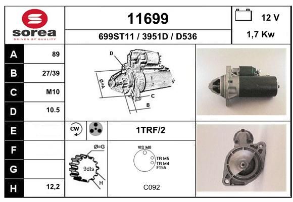 EAI starteris 11699