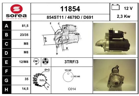 EAI starteris 11854