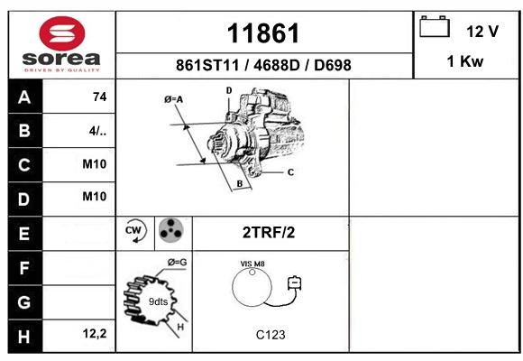 EAI starteris 11861