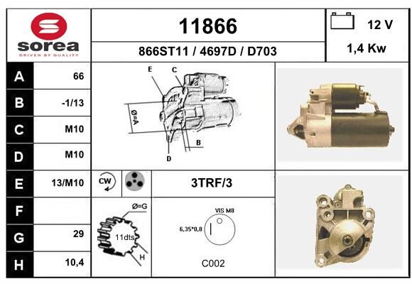 EAI starteris 11866