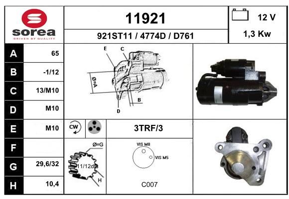 EAI starteris 11921