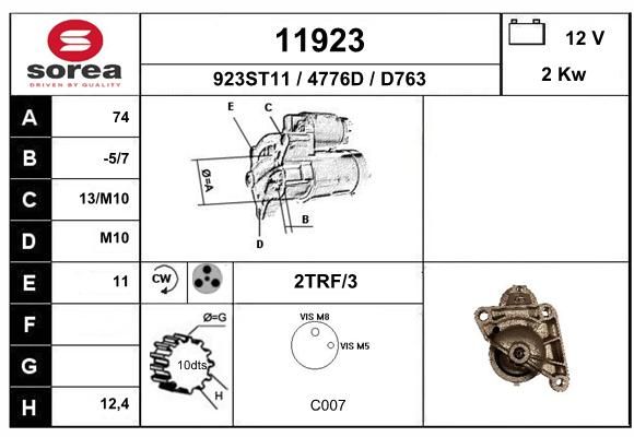 EAI starteris 11923