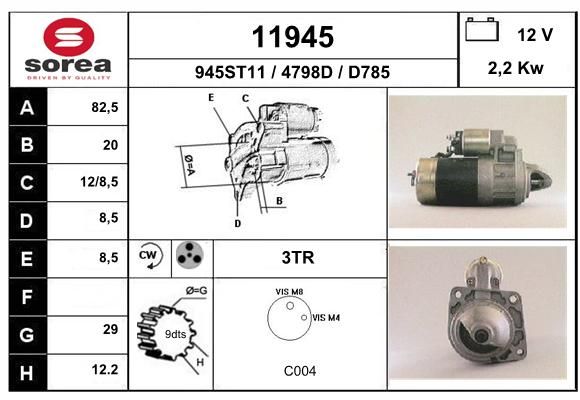 EAI starteris 11945