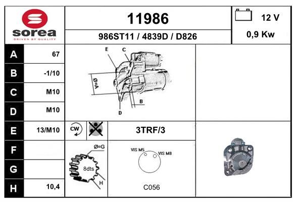 EAI starteris 11986