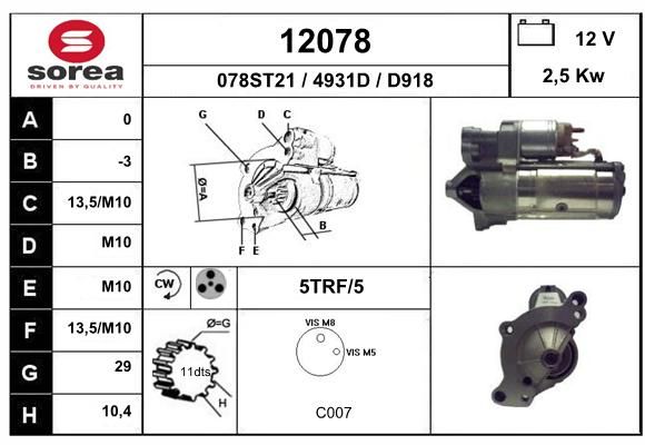 EAI starteris 12078