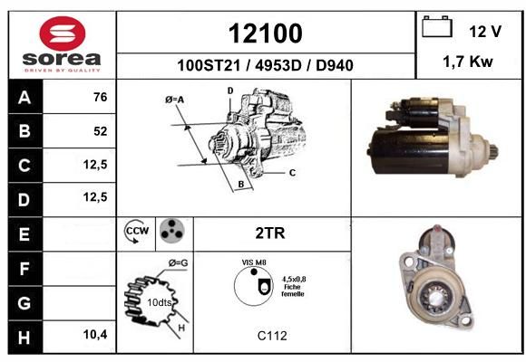 EAI starteris 12100