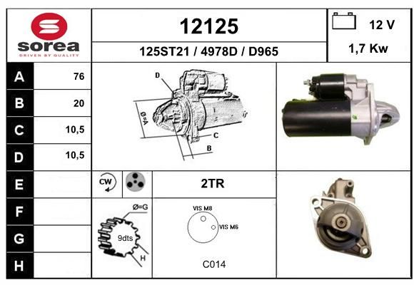 EAI starteris 12125