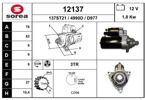 EAI starteris 12137