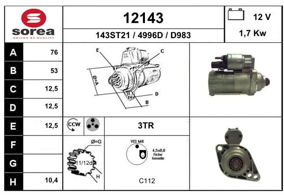 EAI starteris 12143