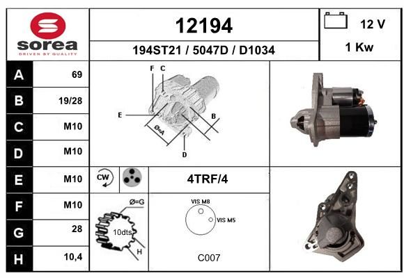 EAI starteris 12194