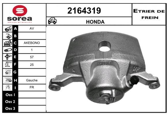 EAI Тормозной суппорт 2164319