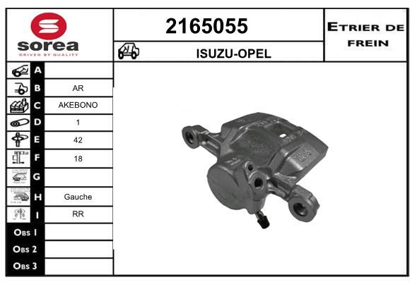 EAI stabdžių apkaba 2165055