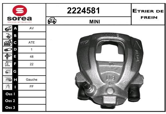 EAI Тормозной суппорт 2224581