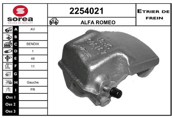 EAI stabdžių apkaba 2254021