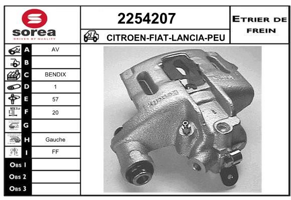 EAI stabdžių apkaba 2254207