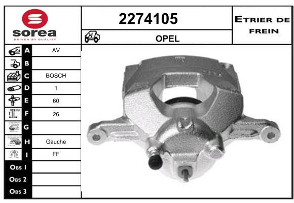 EAI stabdžių apkaba 2274105