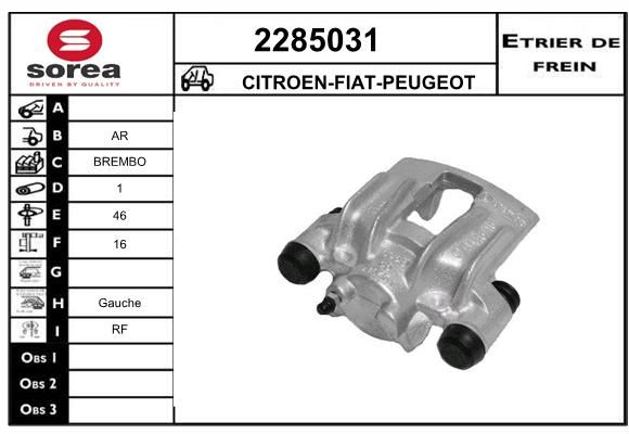 EAI stabdžių apkaba 2285031