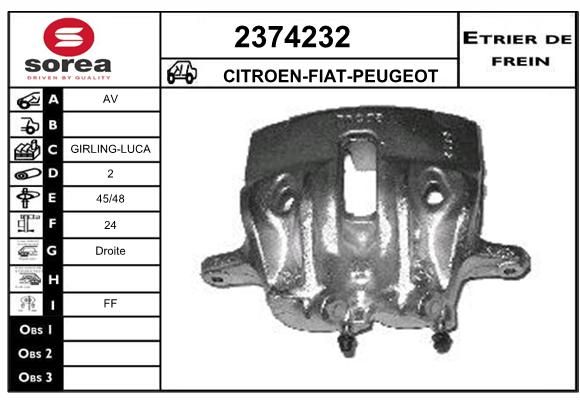 EAI Тормозной суппорт 2374232