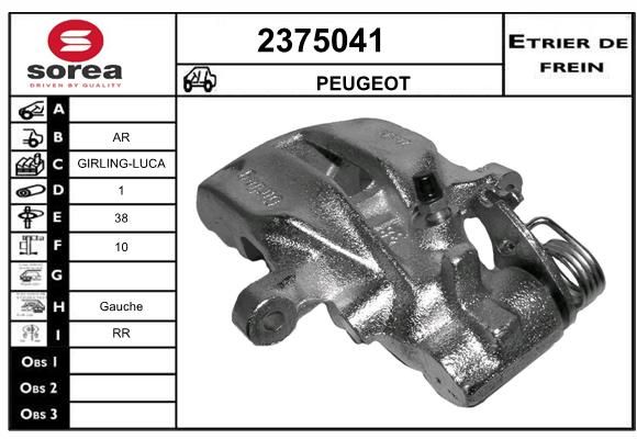 EAI stabdžių apkaba 2375041