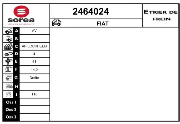 EAI Тормозной суппорт 2464024