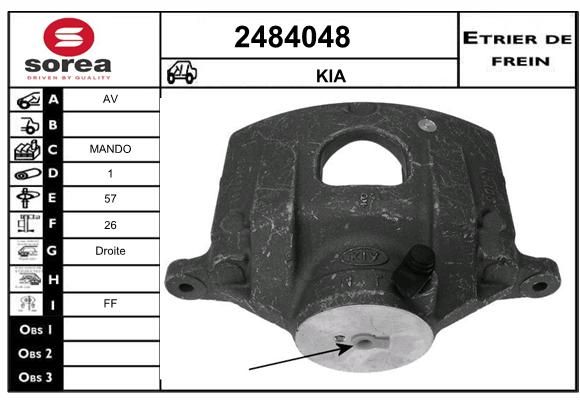 EAI stabdžių apkaba 2484048