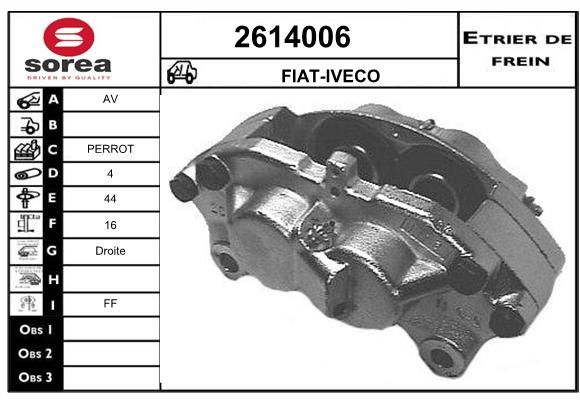 EAI stabdžių apkaba 2614006