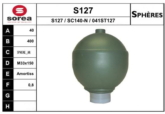 EAI pakabos sfera, pneumatinė pakaba S127