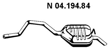 EBERSPÄCHER galinis duslintuvas 04.194.84