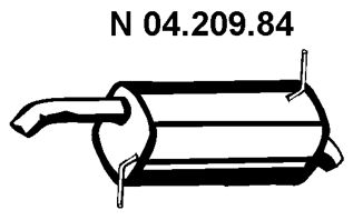 EBERSPÄCHER Глушитель выхлопных газов конечный 04.209.84