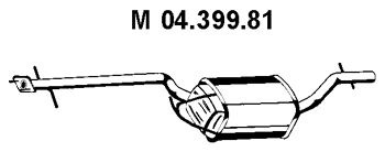 EBERSPÄCHER vidurinis duslintuvas 04.399.81