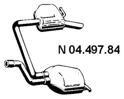 EBERSPÄCHER galinis duslintuvas 04.497.84