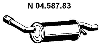 EBERSPÄCHER galinis duslintuvas 04.587.83