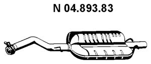 EBERSPÄCHER Глушитель выхлопных газов конечный 04.893.83