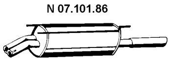 EBERSPÄCHER Глушитель выхлопных газов конечный 07.101.86