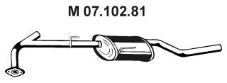 EBERSPÄCHER vidurinis duslintuvas 07.102.81