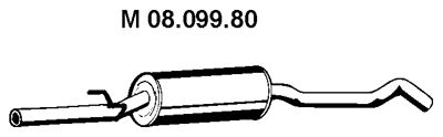 EBERSPÄCHER Средний глушитель выхлопных газов 08.099.80