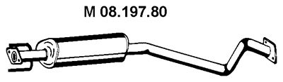 EBERSPÄCHER Средний глушитель выхлопных газов 08.197.80