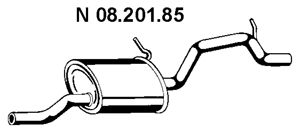 EBERSPÄCHER Глушитель выхлопных газов конечный 08.201.85