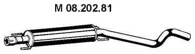 EBERSPÄCHER vidurinis duslintuvas 08.202.81