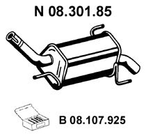 EBERSPÄCHER Глушитель выхлопных газов конечный 08.301.85