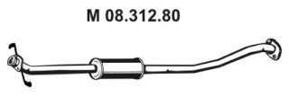 EBERSPÄCHER Средний глушитель выхлопных газов 08.312.80