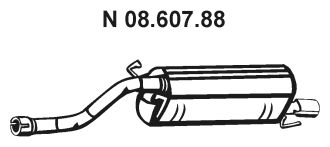 EBERSPÄCHER Глушитель выхлопных газов конечный 08.607.88