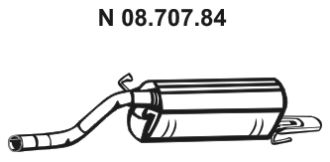 EBERSPÄCHER Глушитель выхлопных газов конечный 08.707.84