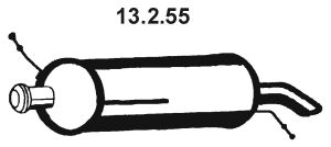 EBERSPÄCHER Глушитель выхлопных газов конечный 13.2.55