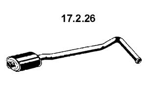 EBERSPÄCHER Средний глушитель выхлопных газов 17.2.26
